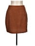 Unbranded 100% Polyester Solid Brown Casual Skirt Size L - photo 1