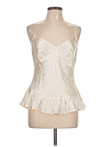 BCBGMAXAZRIA Sleeveless Silk Top (view 1)