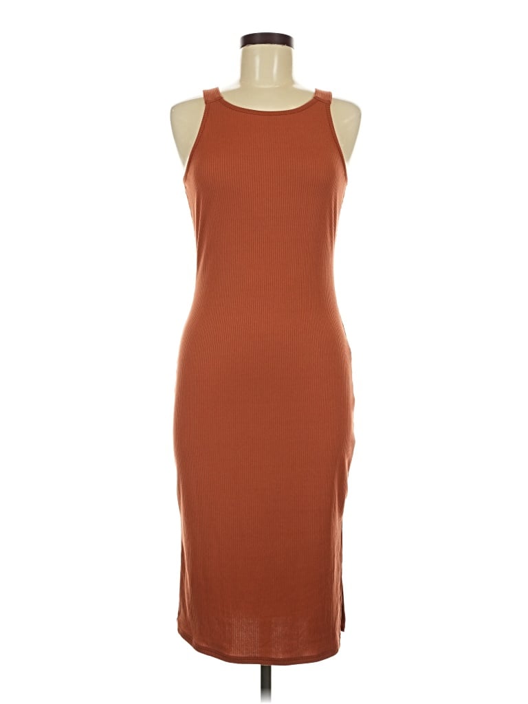 Pre-owned Pink Lily Casual Dress In Brown