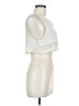 Painted Threads 100% Polyester Ivory Sleeveless Blouse Size M - photo 4