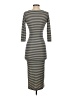 Pink Martini Stripes Gray Casual Dress Size XS - photo 2