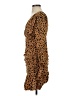 Nicholas 100% Silk Animal Print Brown Cocktail Dress Size 2 - photo 5