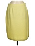 St. John Solid Yellow Wool Skirt Size M - photo 1