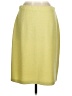 St. John Solid Yellow Wool Skirt Size M - photo 2