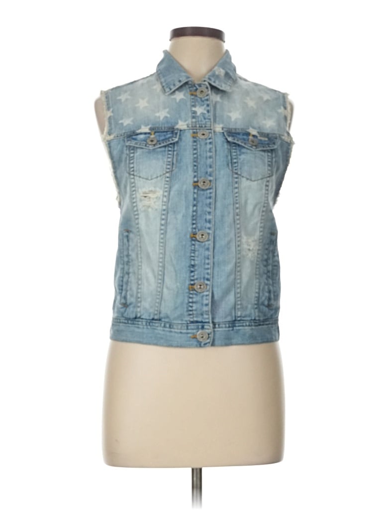 Pre-owned Bullhead Denim Vest In Blue