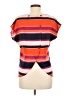 Olive and Oak Stripes Orange Short Sleeve Top Size M - photo 2