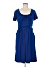 Evan Picone Solid Blue Casual Dress Size 6 - photo 1