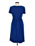 Evan Picone Solid Blue Casual Dress Size 6 - photo 2