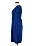Evan Picone Solid Blue Casual Dress Size 6 - photo 5