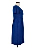 Evan Picone Solid Blue Casual Dress Size 6 - photo 4
