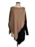 Peter Nygard Color Block Brown Poncho Size S - photo 1