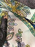Unbranded 100% Polyester Paisley Blue Long Sleeve Blouse Size L - photo 7