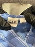 Gap Blue 3/4 Sleeve Blouse Size L - photo 7