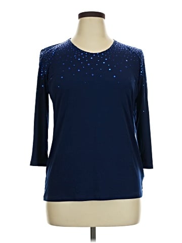 Susan Graver 3/4 Sleeve Top (view 1)