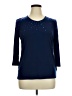 Susan Graver Blue 3/4 Sleeve Top Size XL (estimated) - photo 1