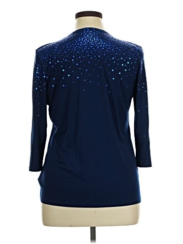 Susan Graver 3/4 Sleeve Top (view 2)