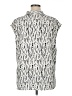 Monday Fun 100% Polyester Print Ivory Sleeveless Blouse Size 1X - photo 2