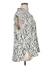 Monday Fun 100% Polyester Print Ivory Sleeveless Blouse Size 1X - photo 4