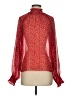 Gap 100% Polyester Red Long Sleeve Blouse Size S - photo 1