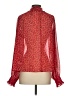 Gap 100% Polyester Red Long Sleeve Blouse Size S - photo 2