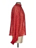 Gap 100% Polyester Red Long Sleeve Blouse Size S - photo 4