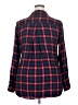 Maurices 100% Rayon Plaid Red Long Sleeve Button-Down Shirt Size XXL - photo 2