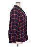 Maurices 100% Rayon Plaid Red Long Sleeve Button-Down Shirt Size XXL - photo 4
