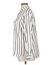 Pleione 100% Polyester Stripes Ivory Long Sleeve Blouse Size XL - photo 5