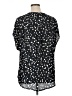 Torrid 100% Polyester Polka Dots Black Short Sleeve Blouse Size 1X Plus (1) - photo 2