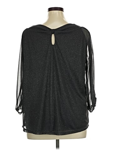 Always Indigo 3/4 Sleeve Blouse (view 2)