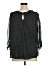 Always Indigo 100% Polyester Black 3/4 Sleeve Blouse Size 1X - photo 2