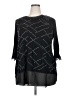 Belldini Black 3/4 Sleeve Blouse Size 2X - photo 1
