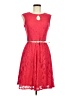 London Style 100% Polyester Red Cocktail Dress Size 6 - photo 1