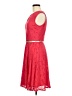 London Style 100% Polyester Red Cocktail Dress Size 6 - photo 5