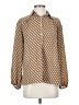 Max Studio 100% Polyester Brown Long Sleeve Blouse Size XS - photo 1