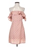 Shein 100% Polyester Polka Dots Pink Casual Dress Size 4 - photo 1