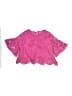 Shein 100% Polyester Pink Short Sleeve Blouse Size 8 - photo 1