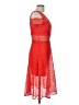 River Island 100% Polyester Red Cocktail Dress Size 10 - photo 4
