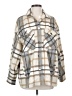 Zara Plaid Ivory Coat Size S - photo 1
