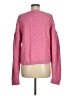 Something Navy Stars Pink Pullover Sweater Size M - photo 2