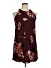 Unbranded Floral Burgundy Casual Dress Size XL (estimated) - photo 1