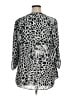 Gibson Latimer 100% Polyester Animal Print Silver 3/4 Sleeve Blouse Size 1X - photo 2