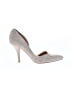 Aerin Metallic Silver Ivory Heels Size 9 - photo 1