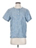 Orvis Checkered-gingham Blue Short Sleeve Henley Size S (estimated) - photo 1