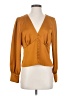 J.Crew 100% Polyester Gold Long Sleeve Blouse Size 4 - photo 1