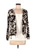 H&M 100% Viscose Floral Gold Black Blazer Size 12 - photo 1