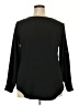 Elizabeth & Clarke 100% Polyester Black Long Sleeve Blouse Size 18W - photo 2