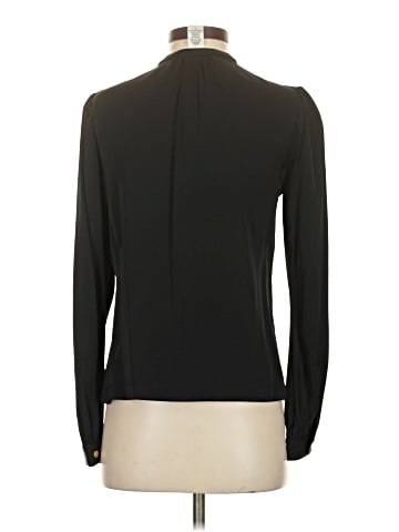 Diane von Furstenberg Long Sleeve Silk Top (view 2)