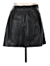 MNG 100% Polyester Black Faux Leather Skirt Size XL - photo 2