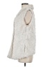 Dylan 100% Polyester Ivory Faux Fur Vest Size M - photo 5